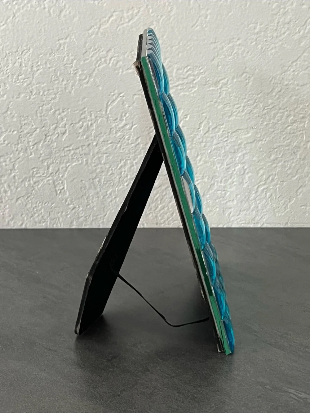 Isaac Jacobs Decorative Sparkling Blue Jewel Bauble 4x6‎ Picture Frame Y2K Vibes